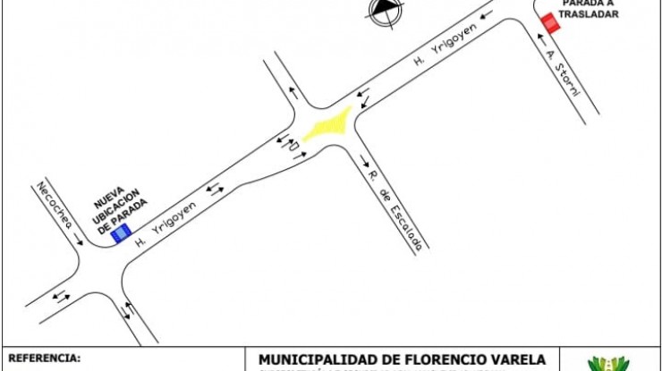 Cruce Varela: trasladan parada de línea 354